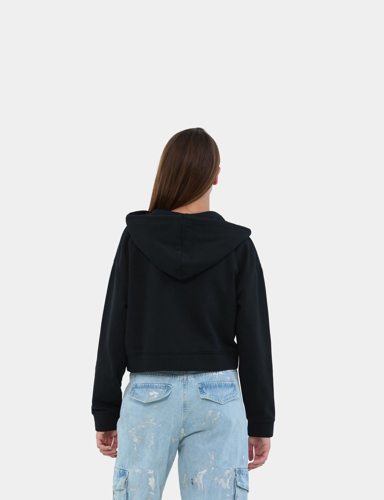 Sweatshirt zippé noir - Image 2