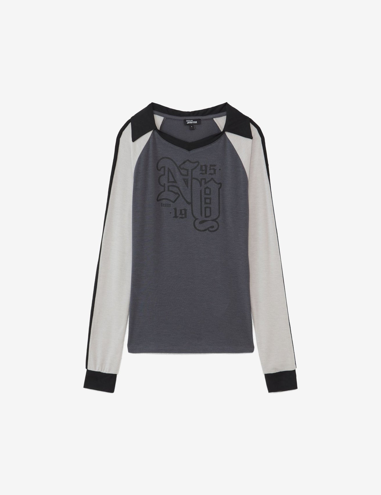 T-shirt NY gris foncé - Image 1