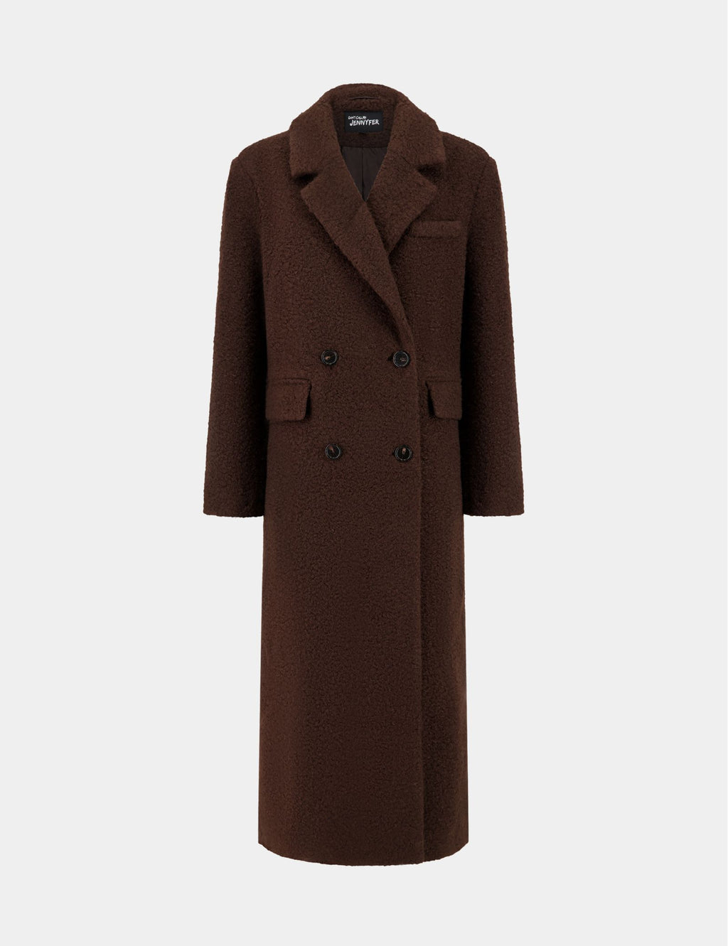 Long manteau marron