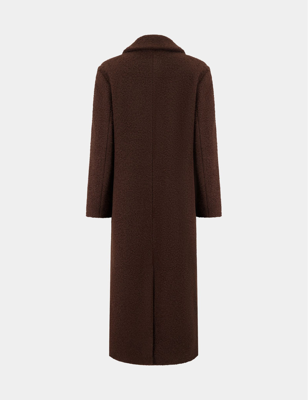 Long manteau marron