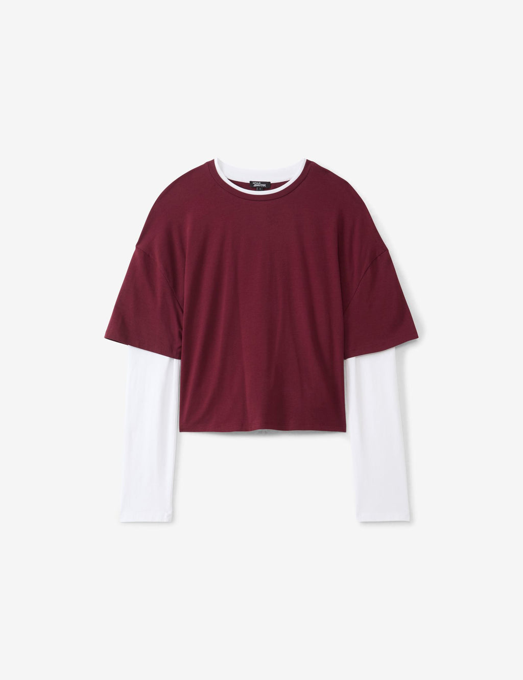 T-shirt doublé prune