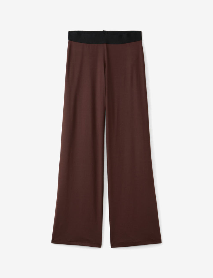 Pantalon fluide marron