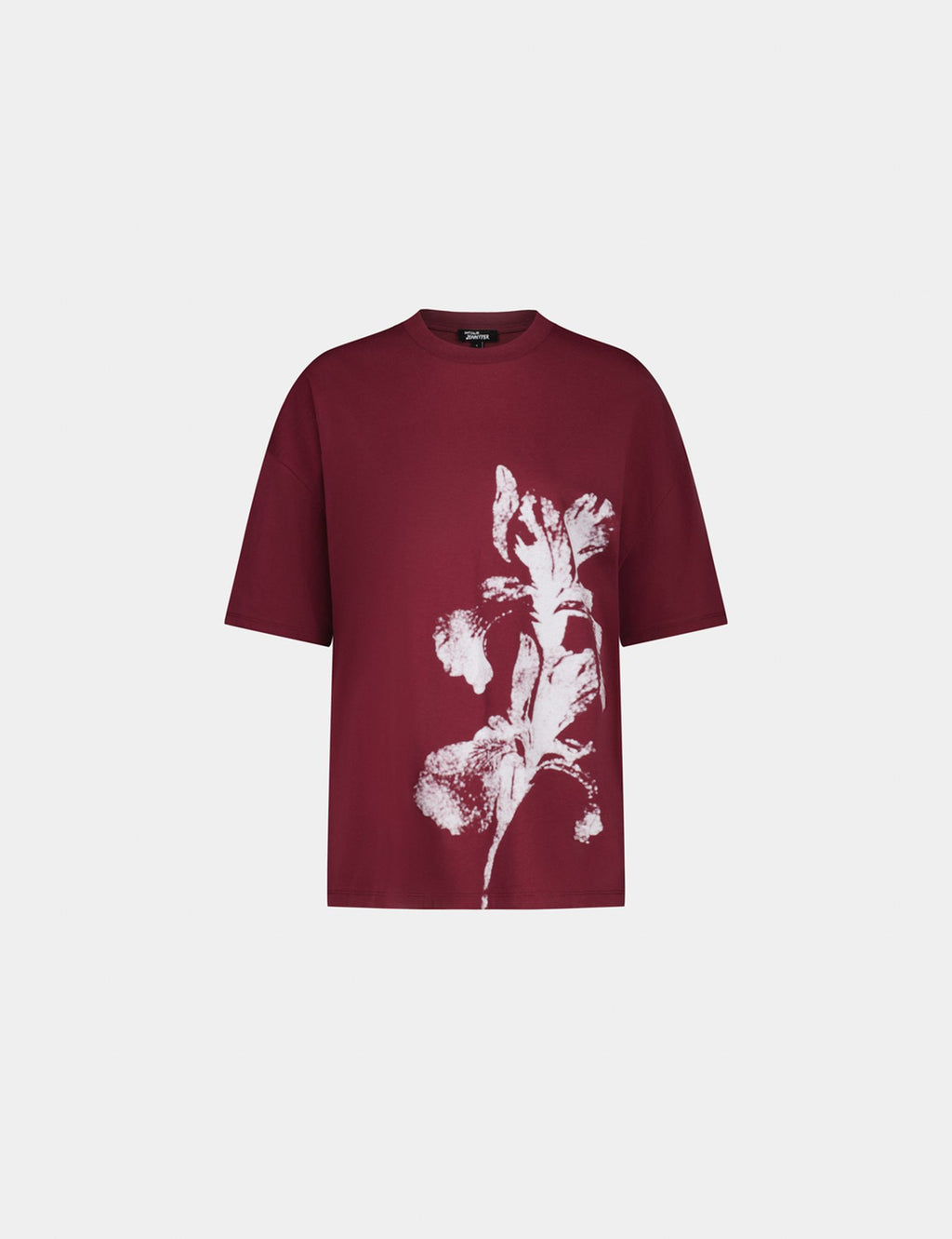 T-shirt oversize à motif prune