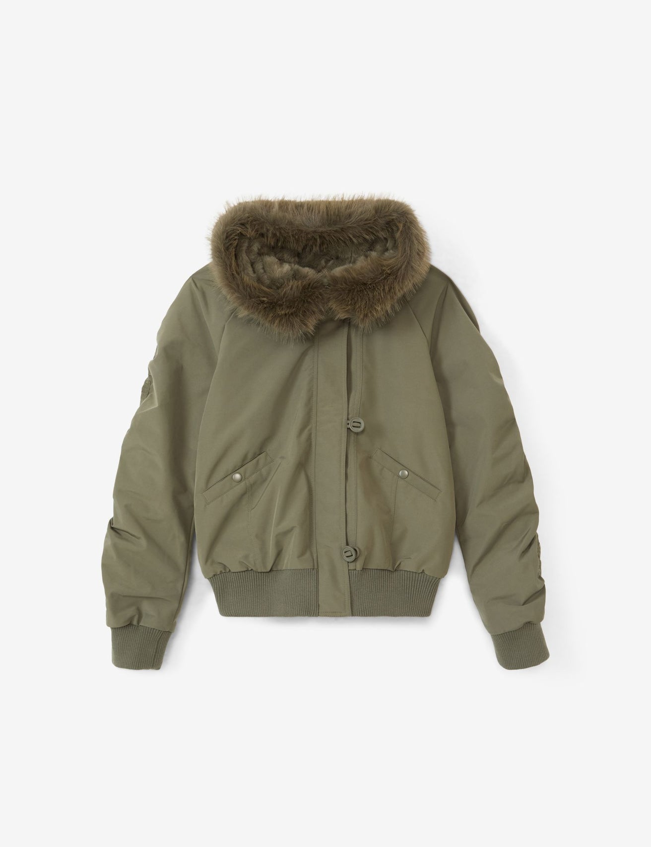 Blouson à capuche kaki - Image 1