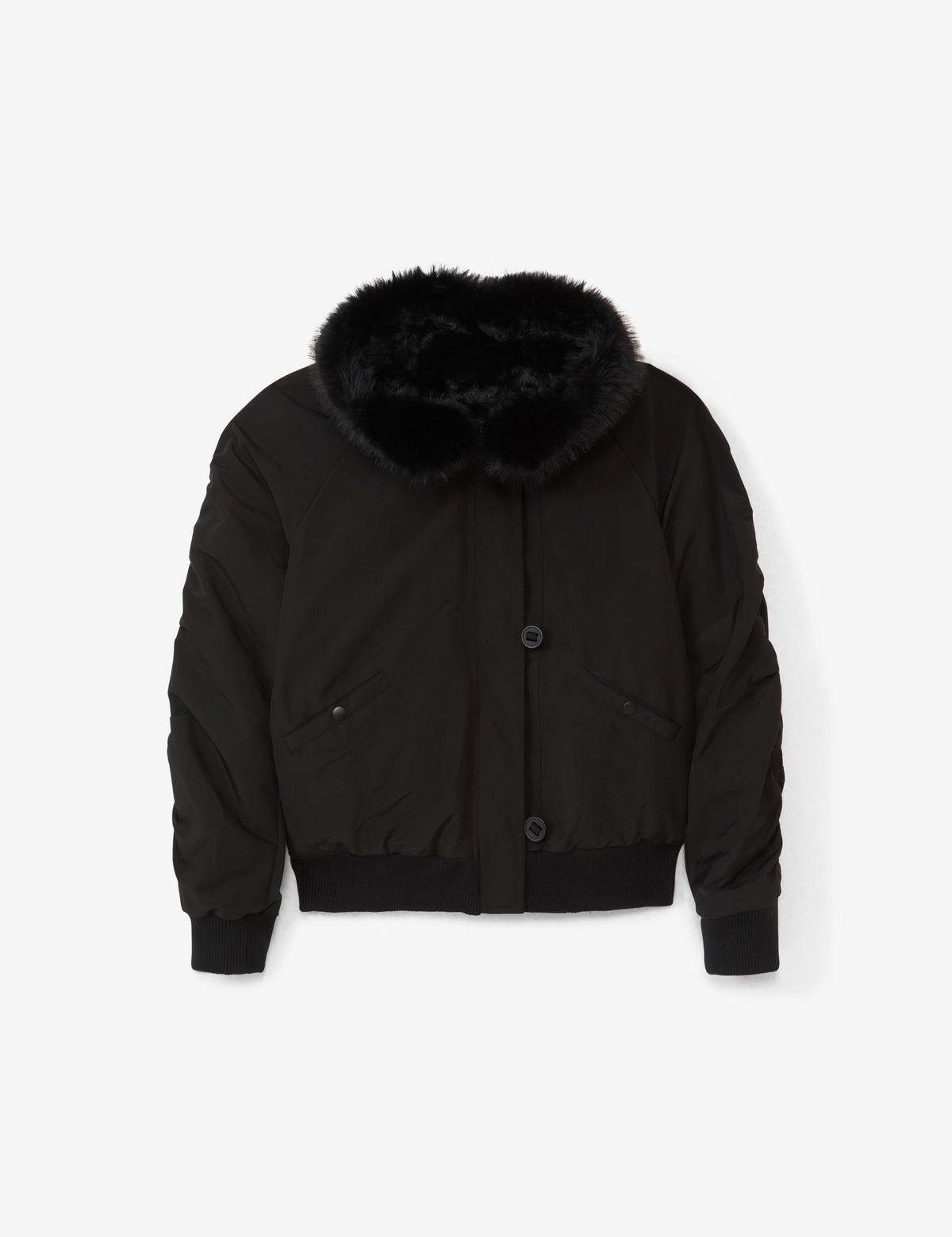 Blouson à capuche noir