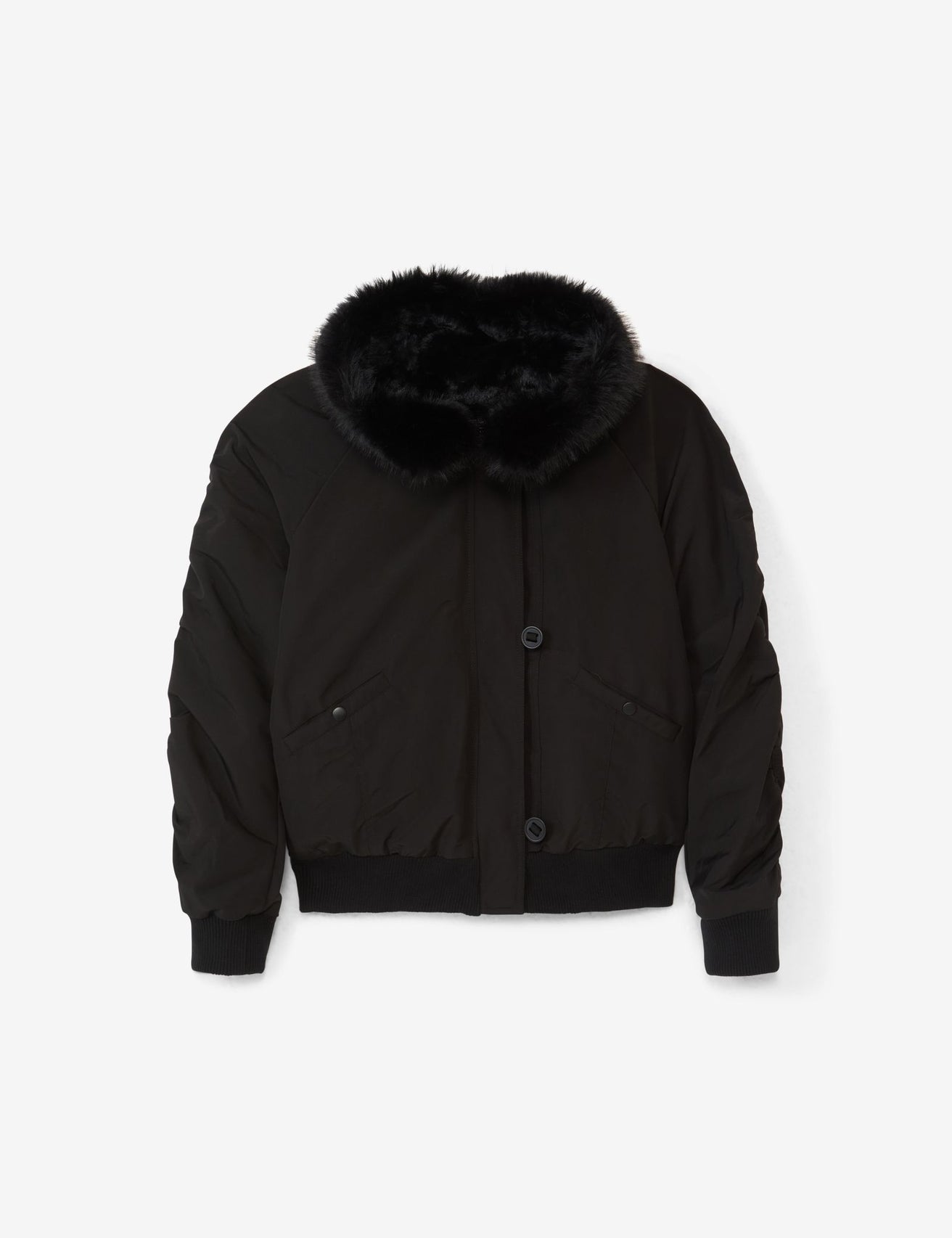 Blouson à capuche noir - Image 1