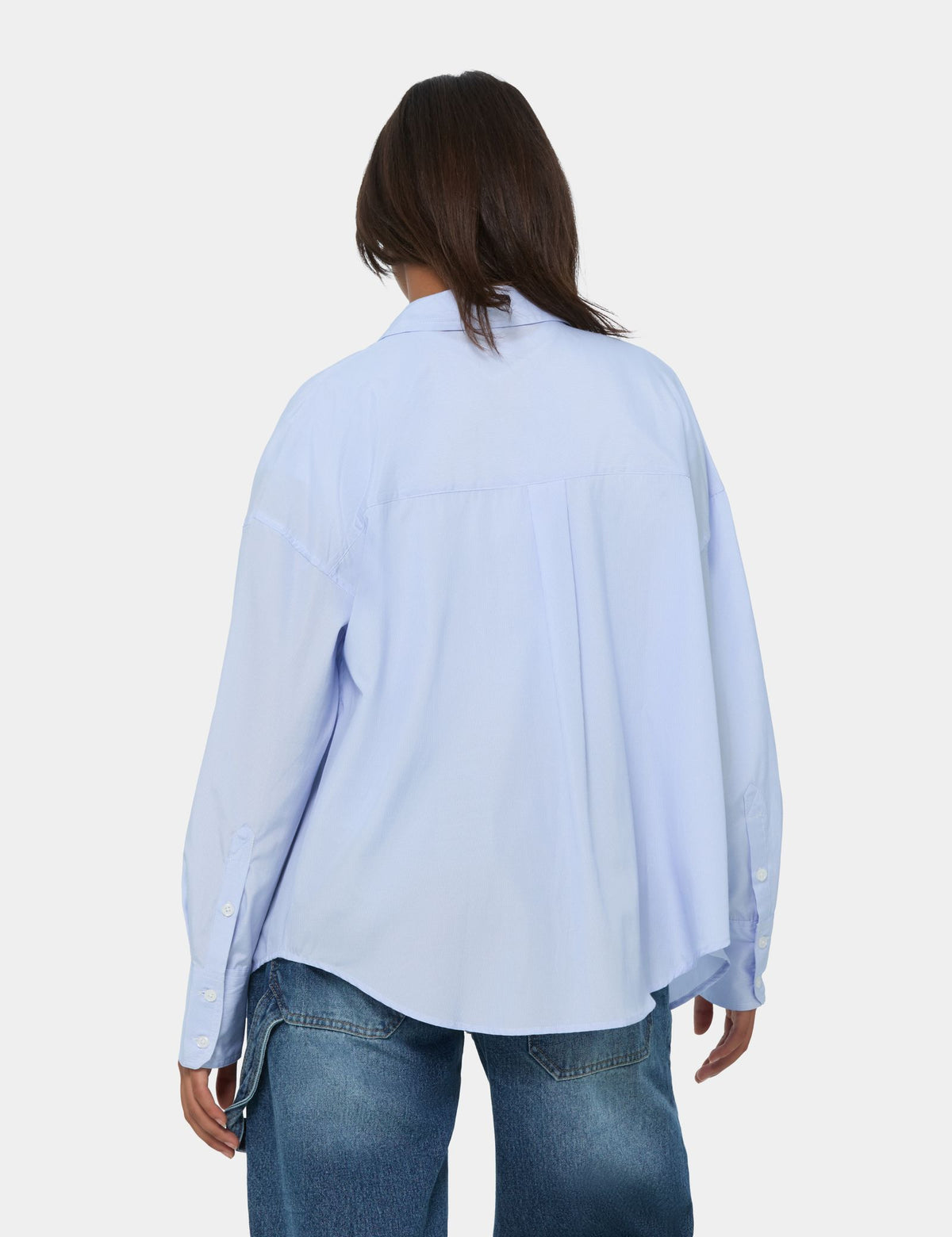 Chemise oversize bleu ardoise