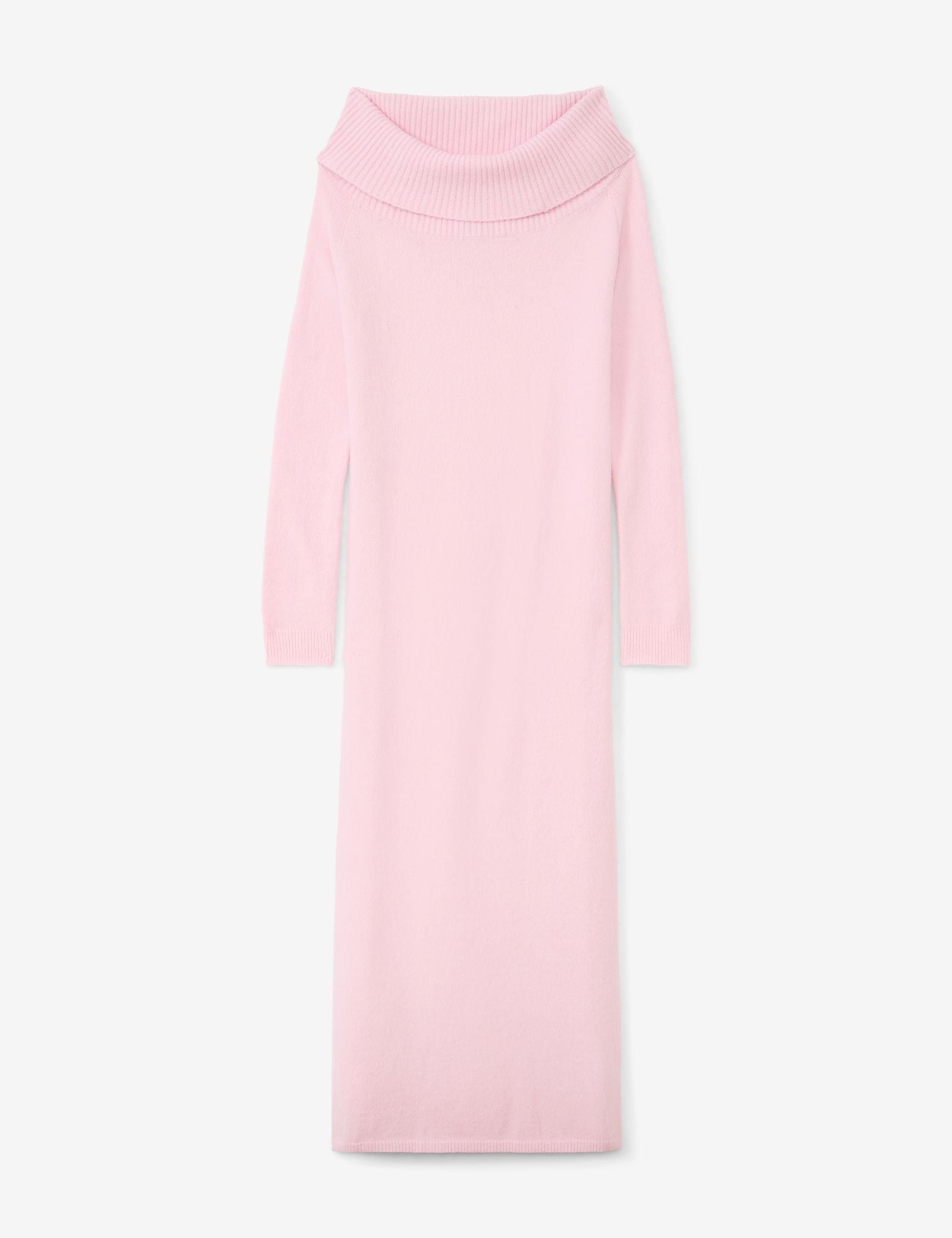 Robe longue d'hiver rose