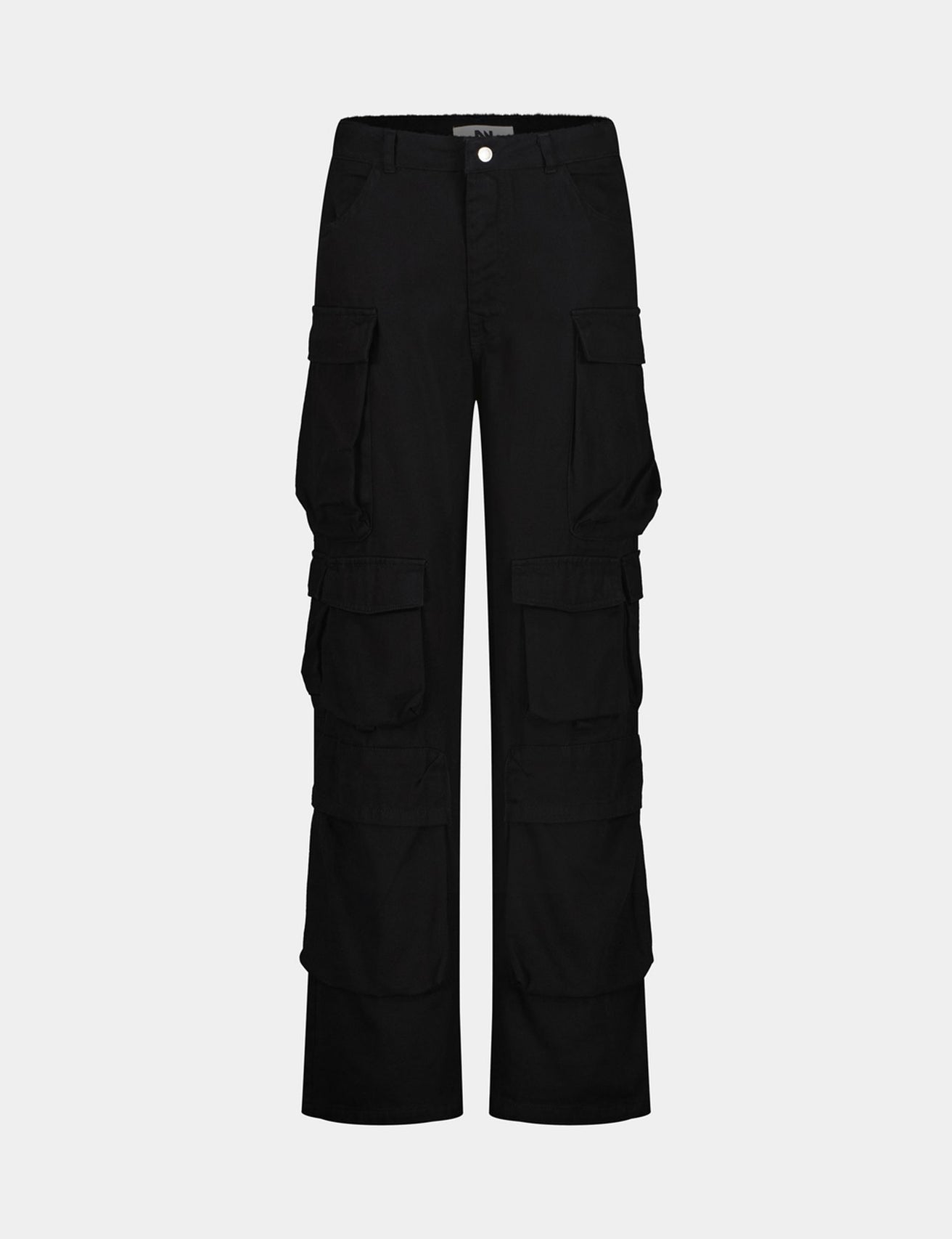 Pantalon cargo Wide Leg taille basse noir - Image 4