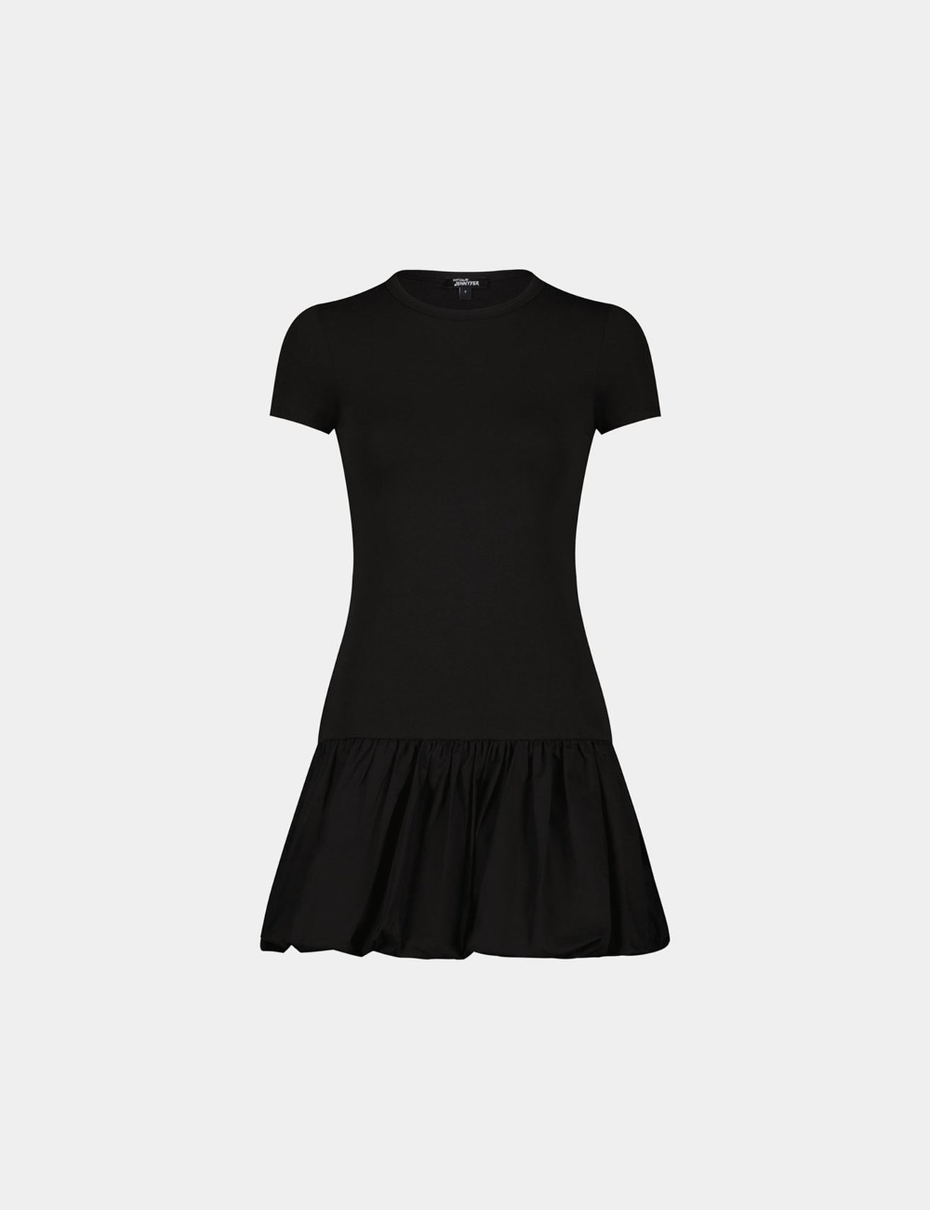 Robe courte manches courtes noire - Image 4