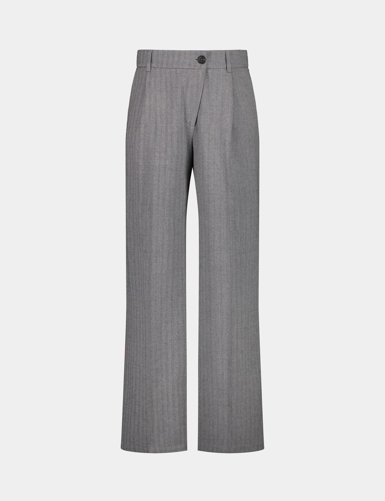 Pantalon tailleur droit gris moyen - Image 4