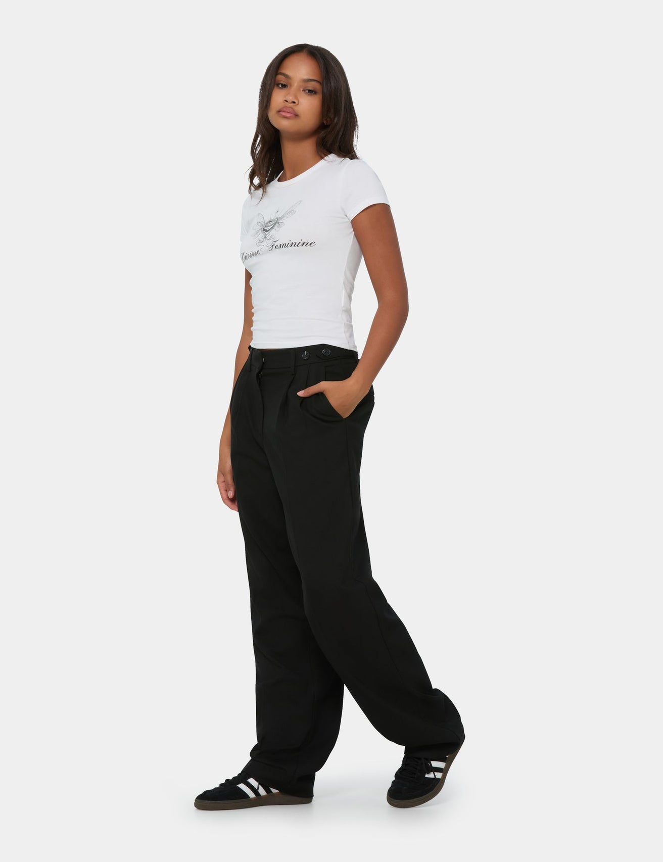 Pantalon tailleur noir - Image 3