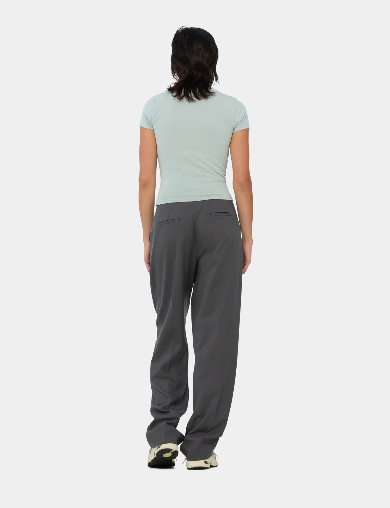 Pantalon tailleur gris foncé - Image 2