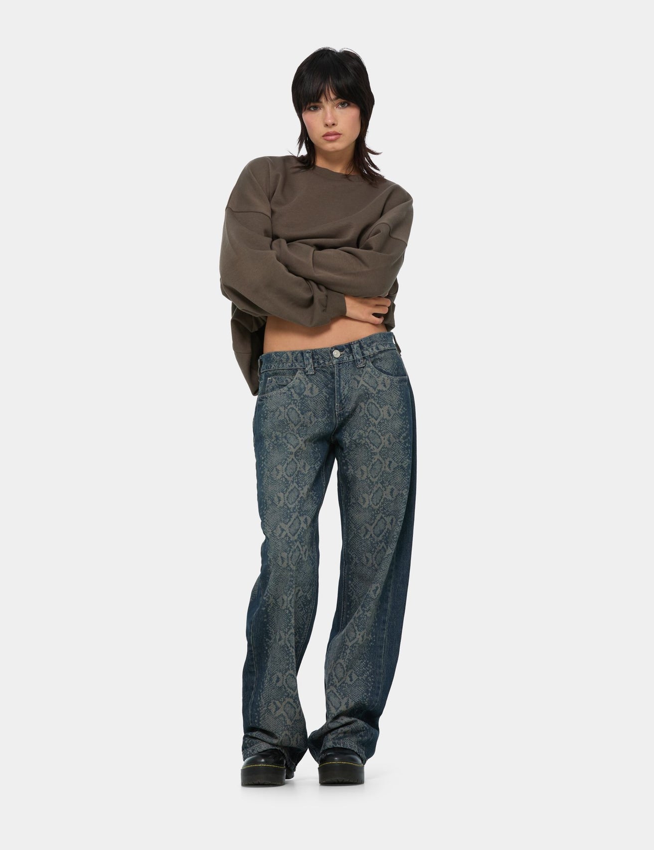 Jean Straight Taille Basse bleu - Image 1