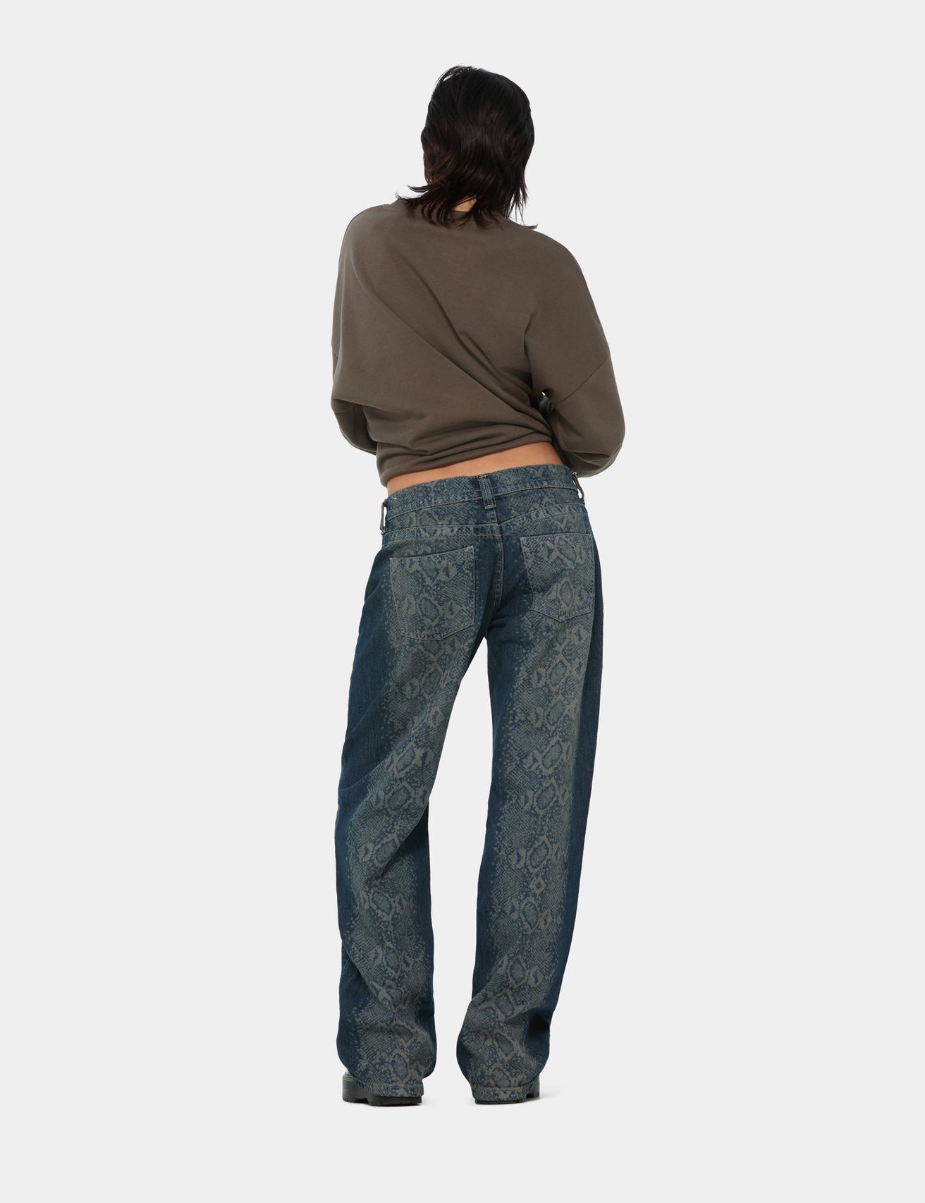 Jean Straight Taille Basse bleu - Image 2