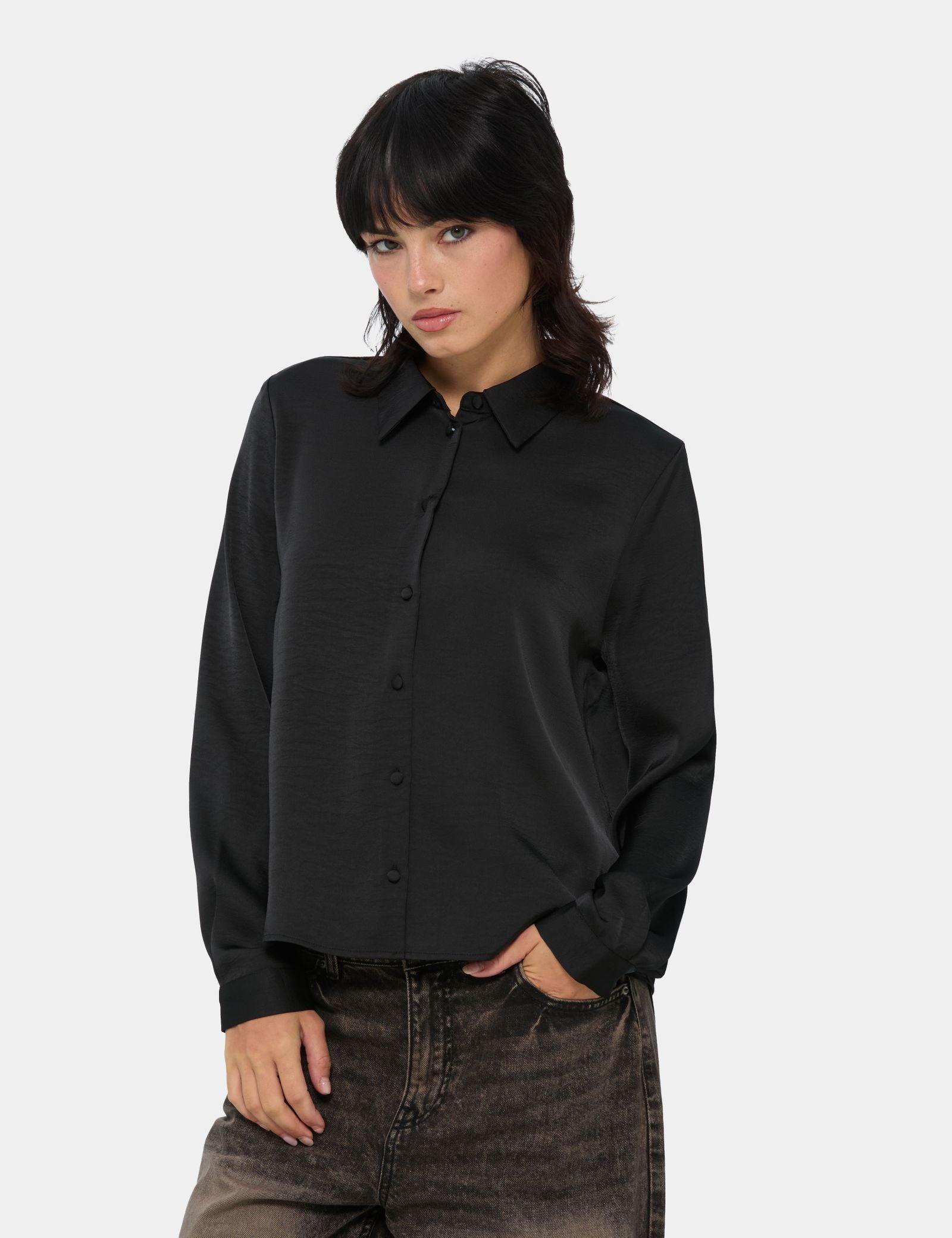 Chemise fluide noire