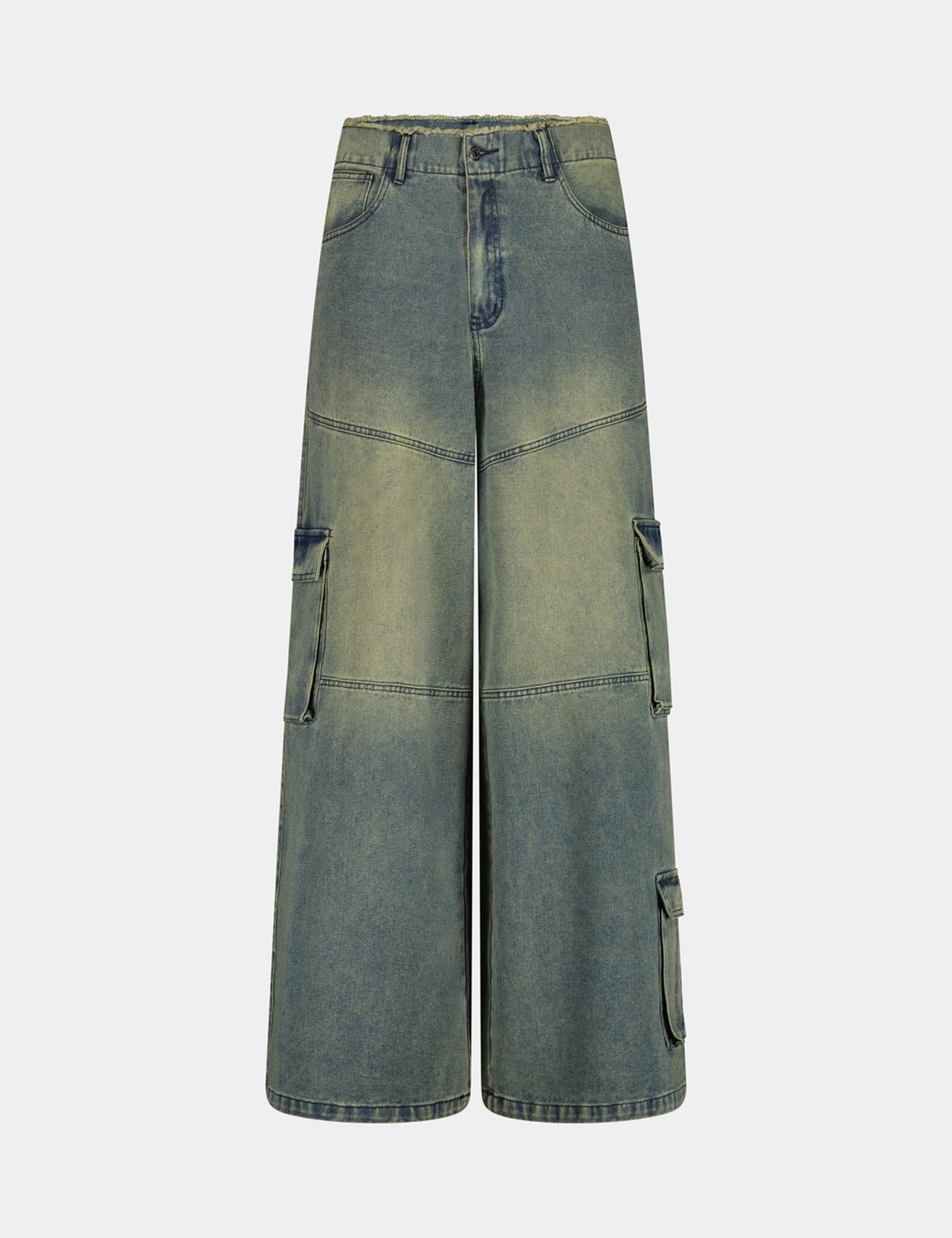 Jean Baggy Taille basse bleu - Image 4