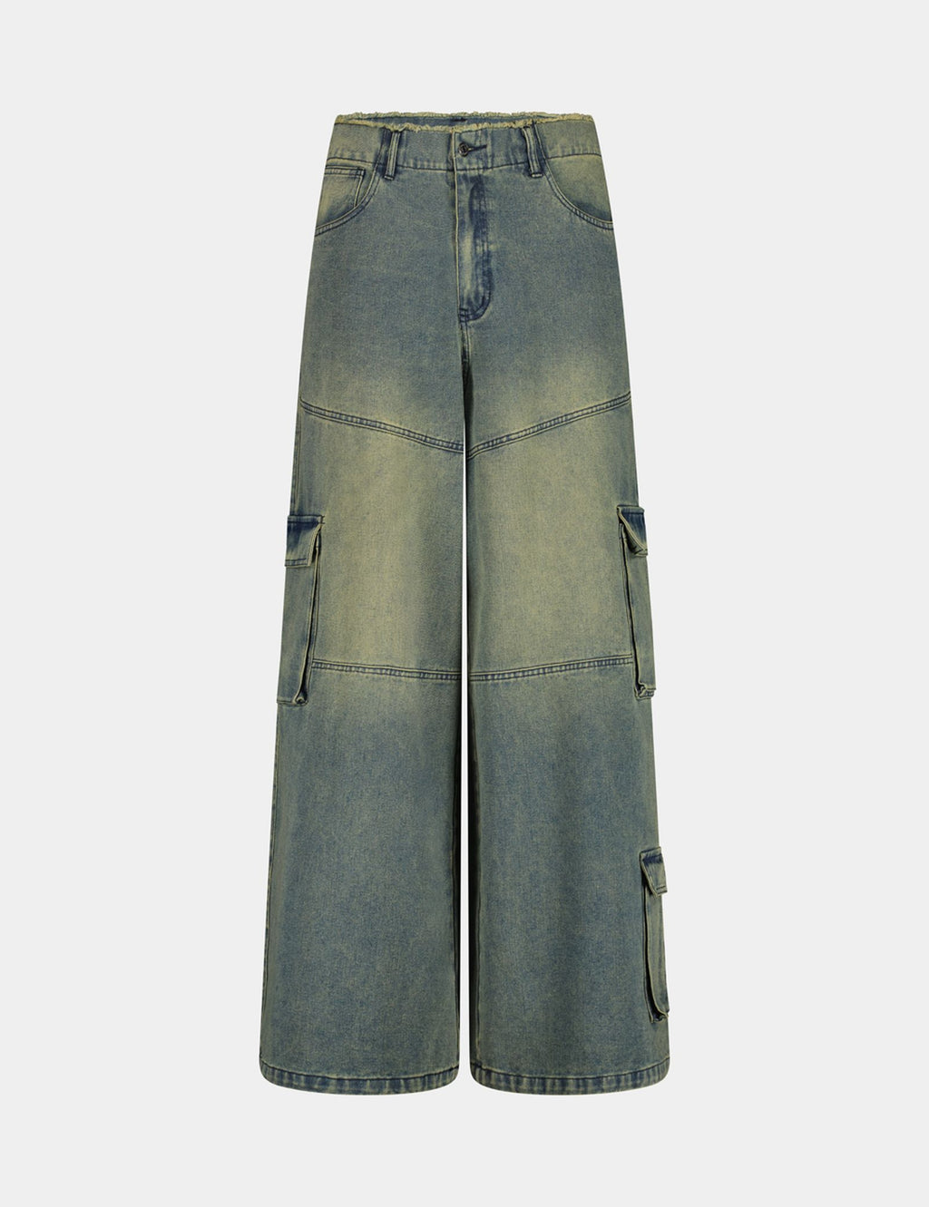 Jean Baggy Taille basse bleu