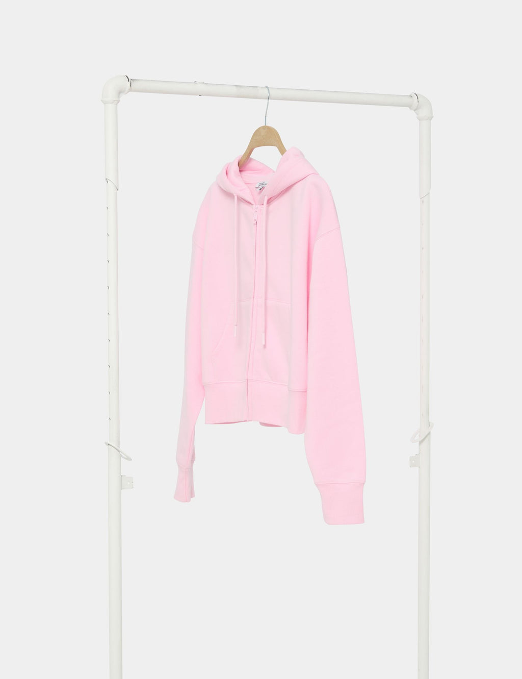 Gilet à capuche doux rose