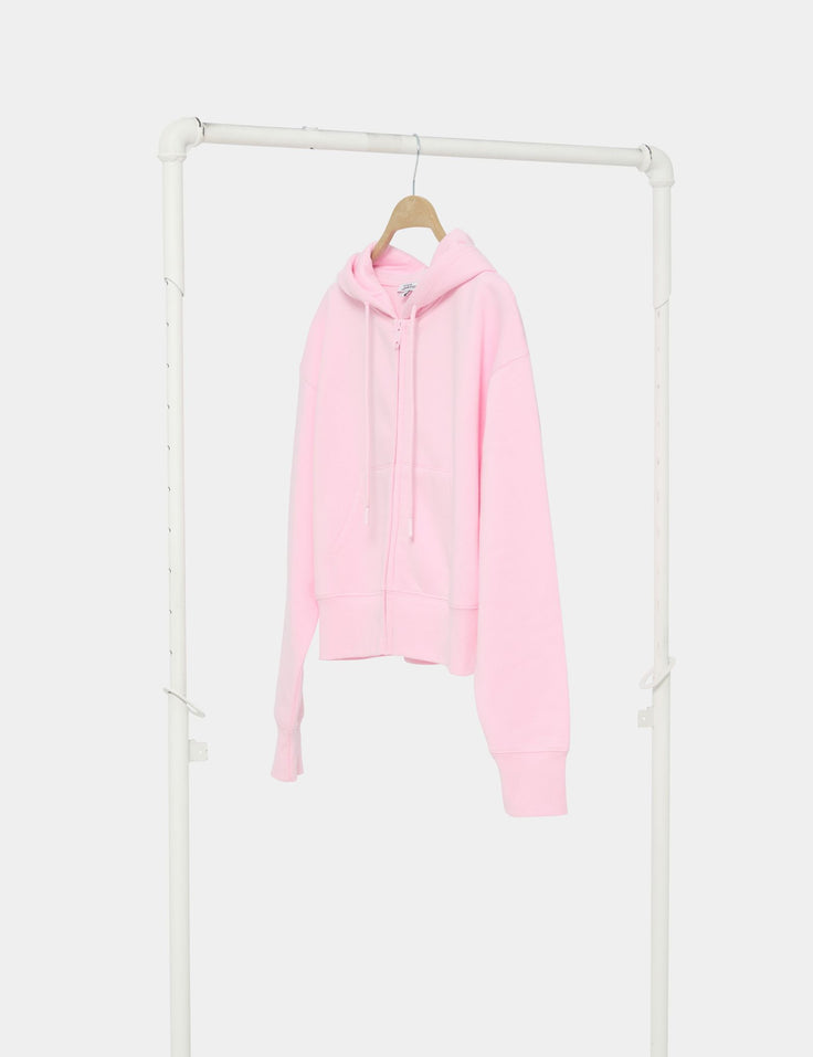 Gilet à capuche doux rose