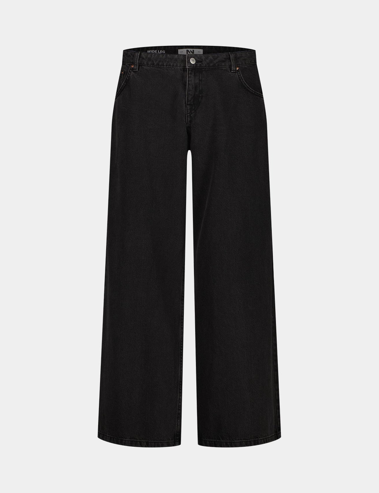 Jean Wide leg taille basse noir - Image 4