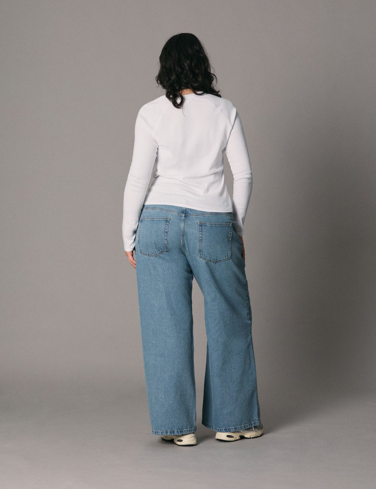 Jean Wide Leg taille basse bleu - Image 2