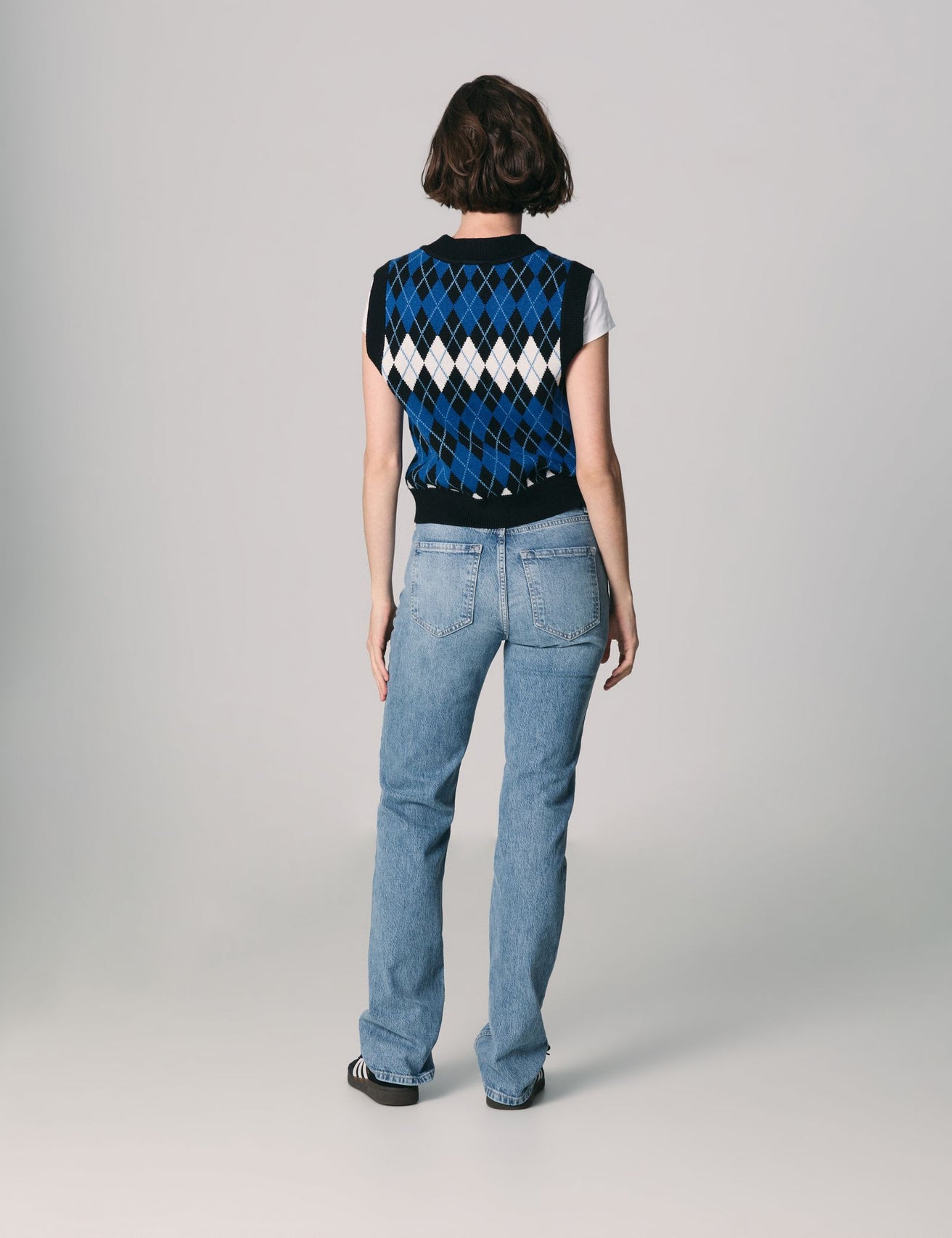 Jean Straight taille basse bleu - Image 2