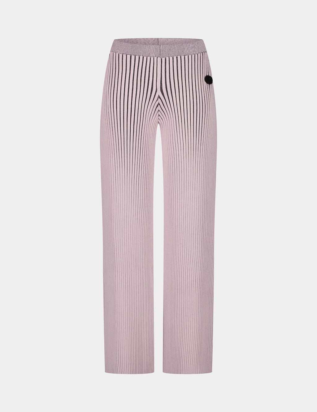 Pantalon en maille côtelée rose Maconga x Jennyfer