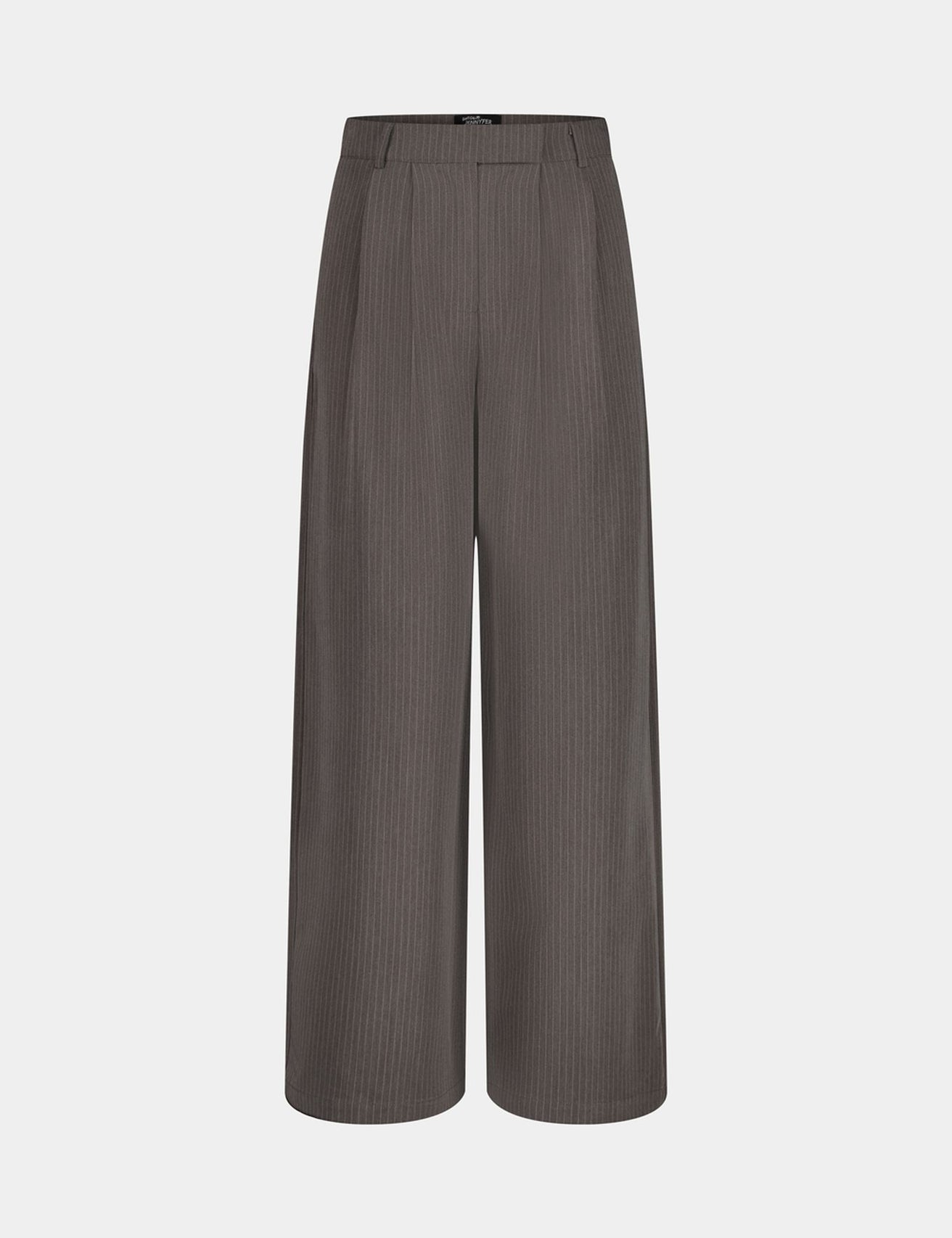 Pantalon tailleur rayé gris foncé - Image 4