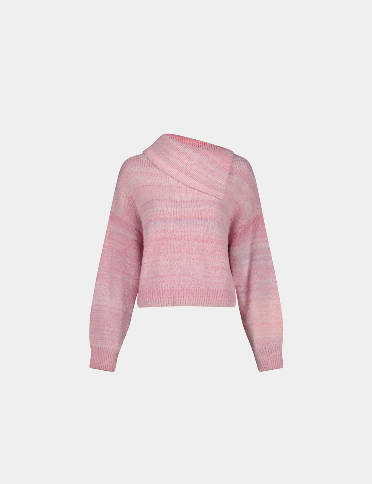 Pull en maille rose