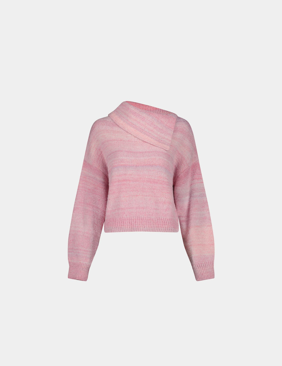 Pull en maille rose