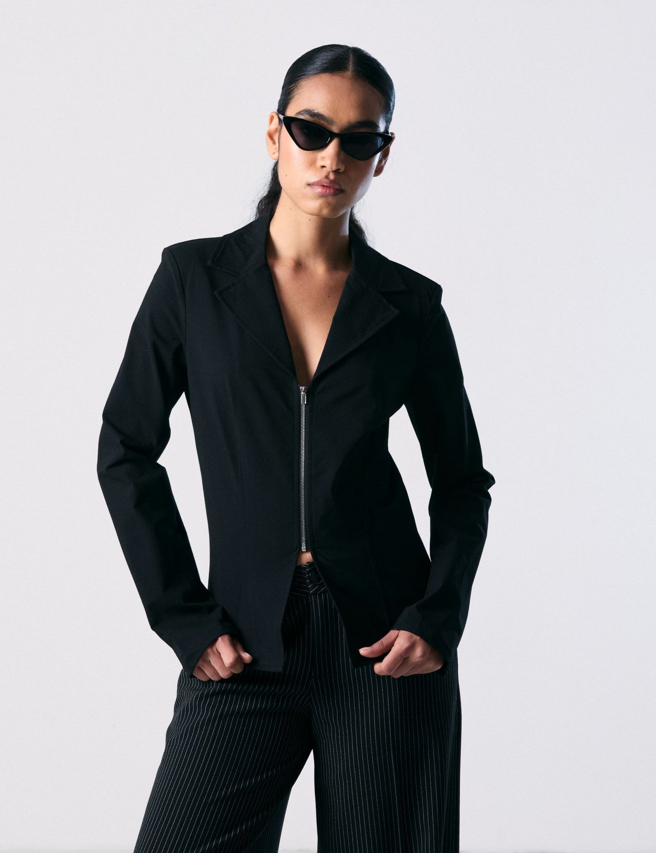 Veste blazer zippée - Image 1