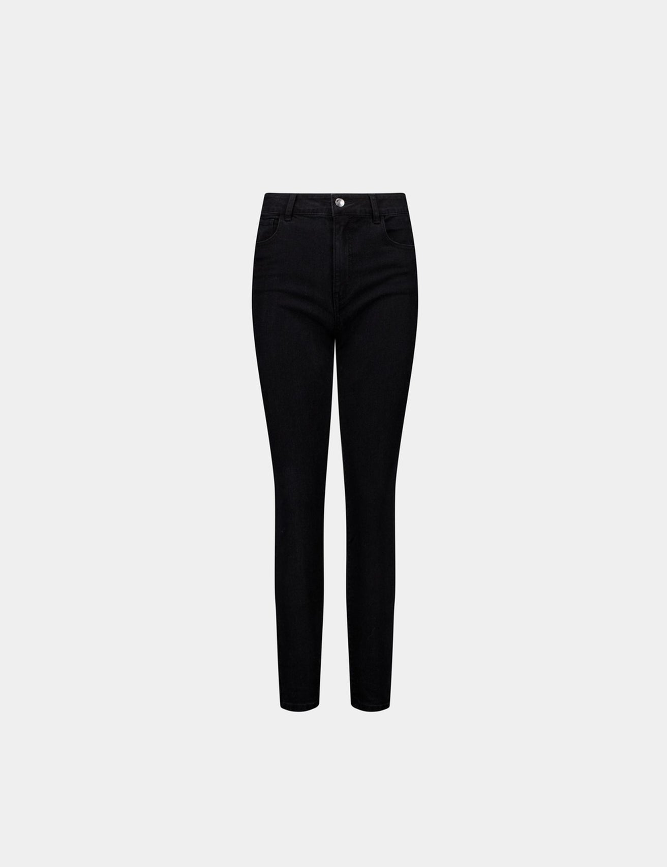 Jean skinny taille haute noir - Image 1