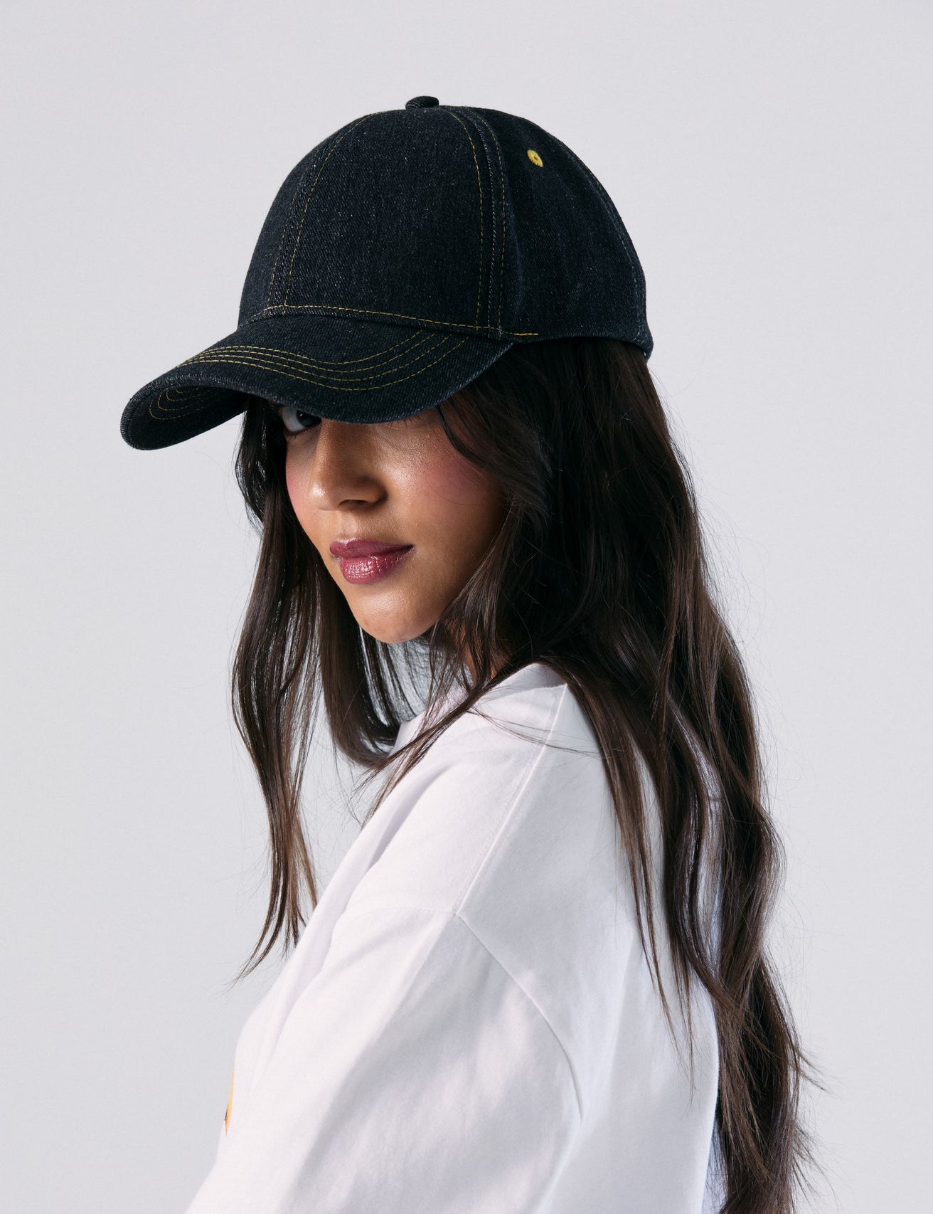 Casquette en jean bleu - Image 3