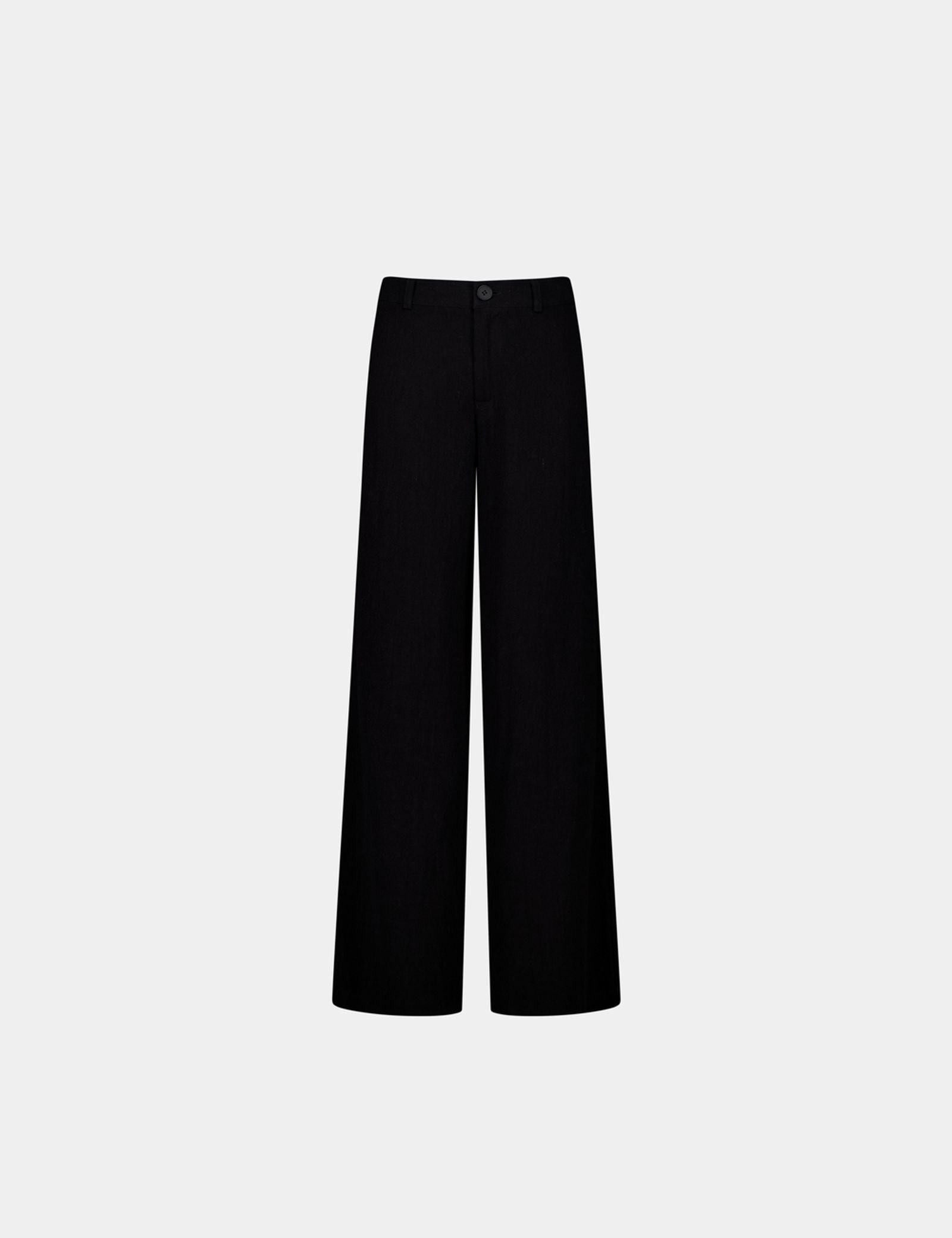 Pantalon tailleur matière crêpe noir