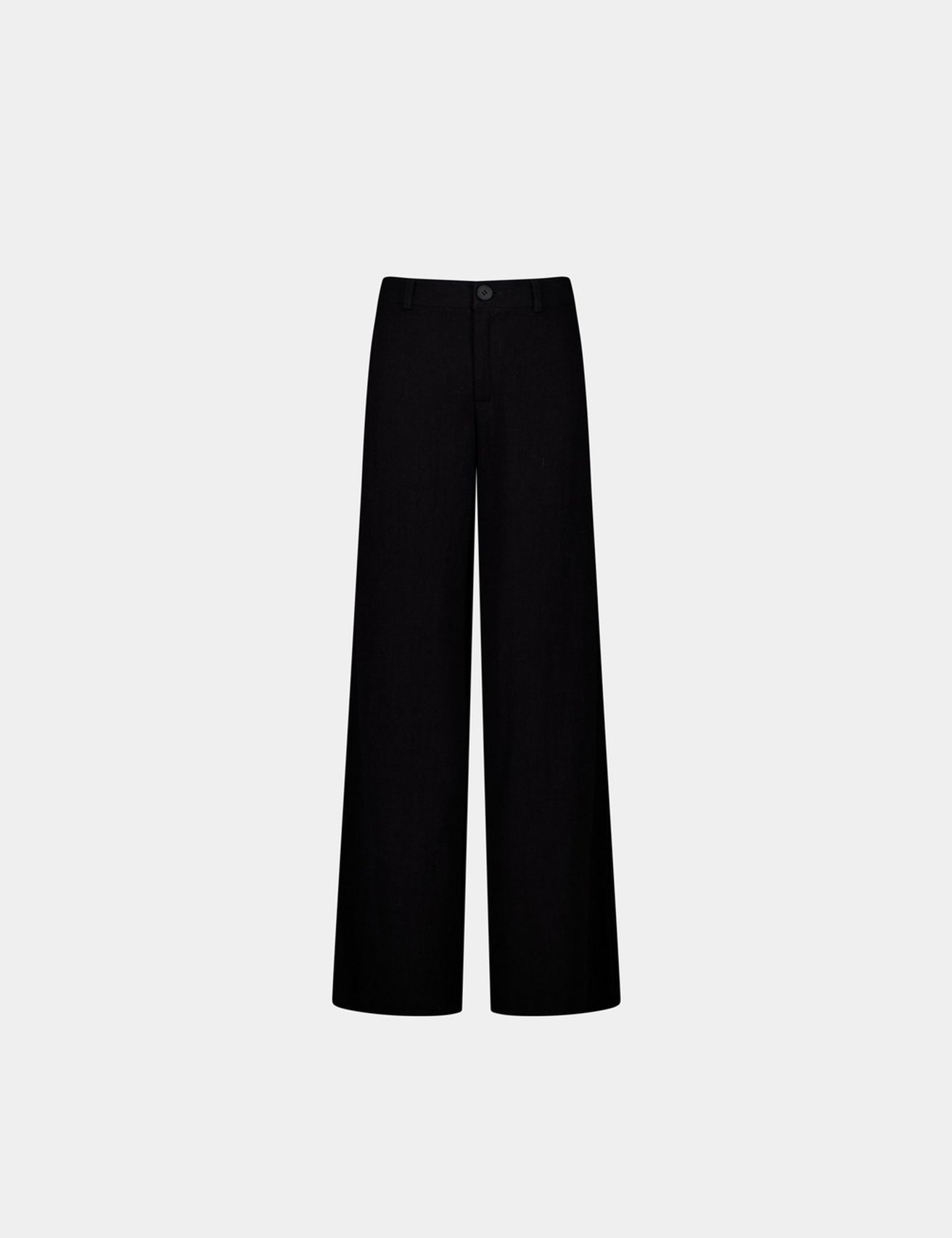 Pantalon tailleur matière crêpe noir - Image 1