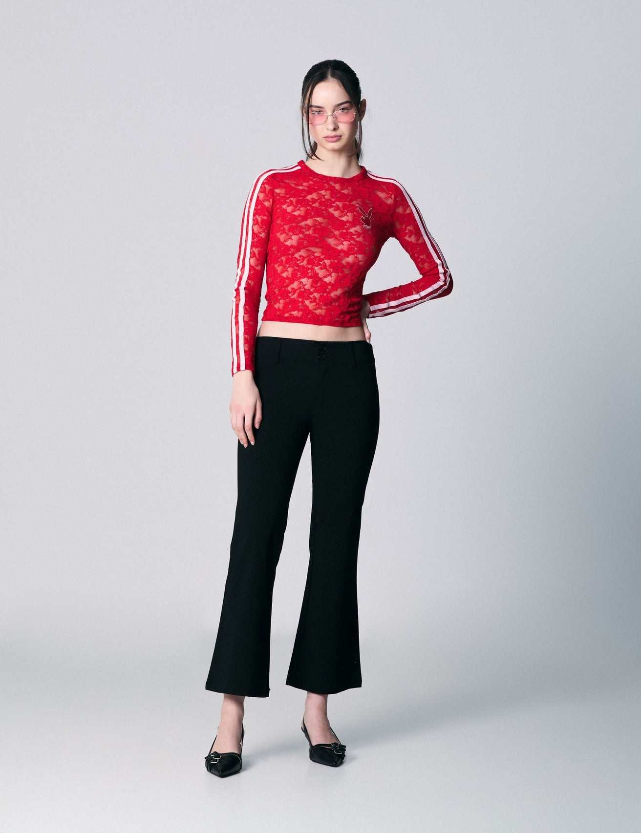 Pantalon flare noir - Image 1