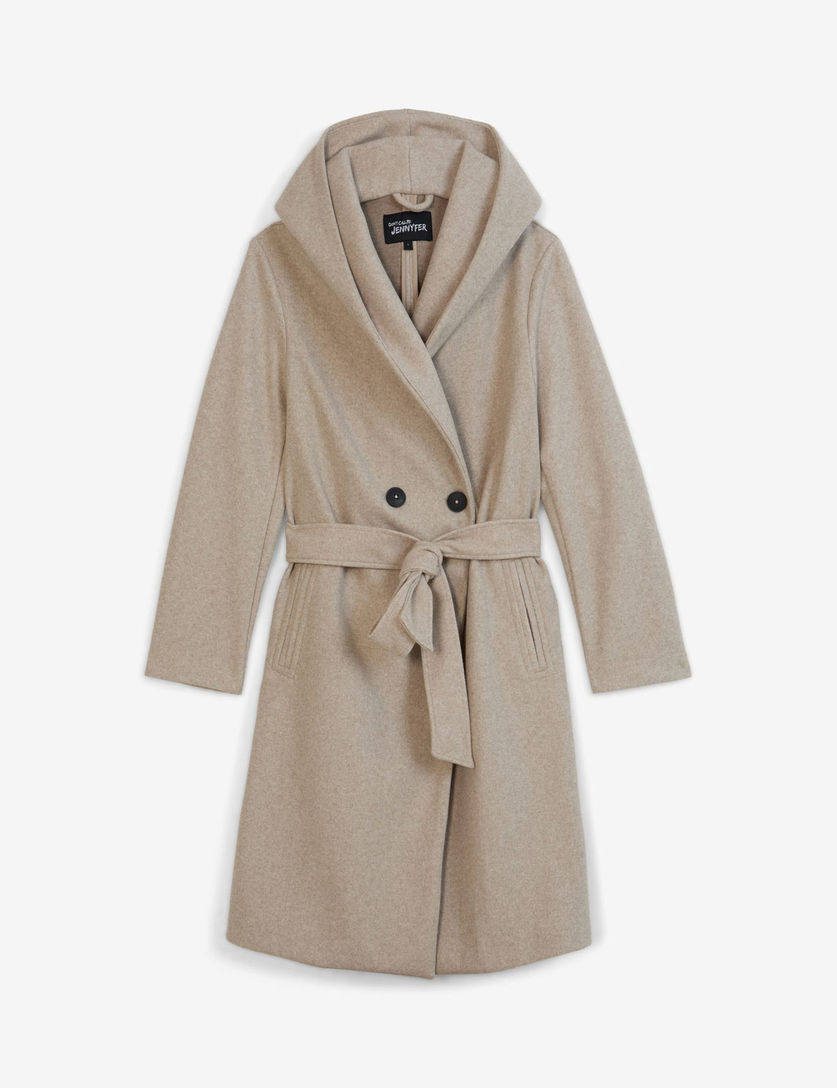 Long manteau beige