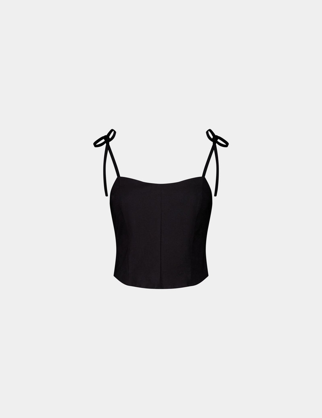 Top court effet corset noir