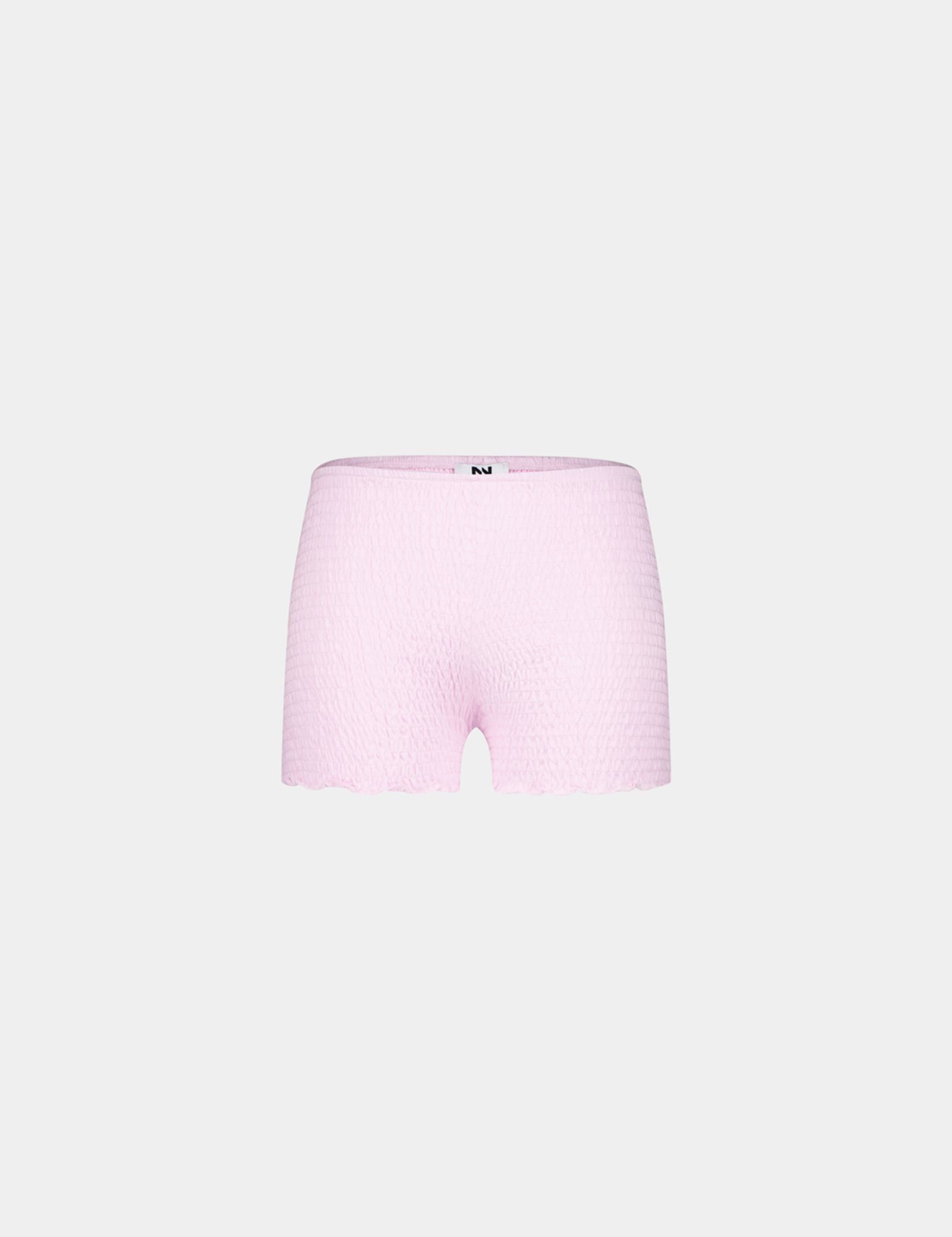 Shorty matière crêpée rose