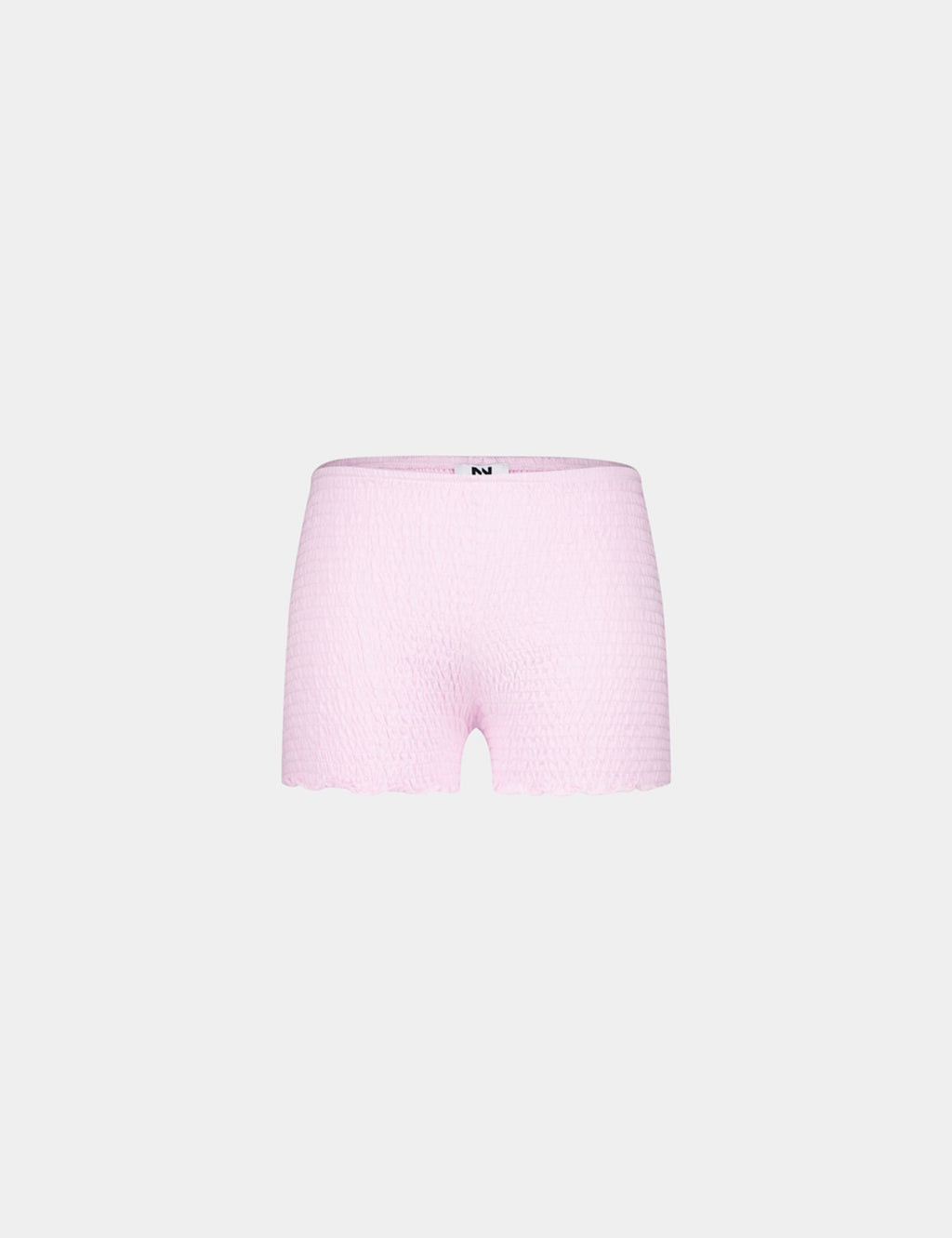 Shorty matière crêpée rose