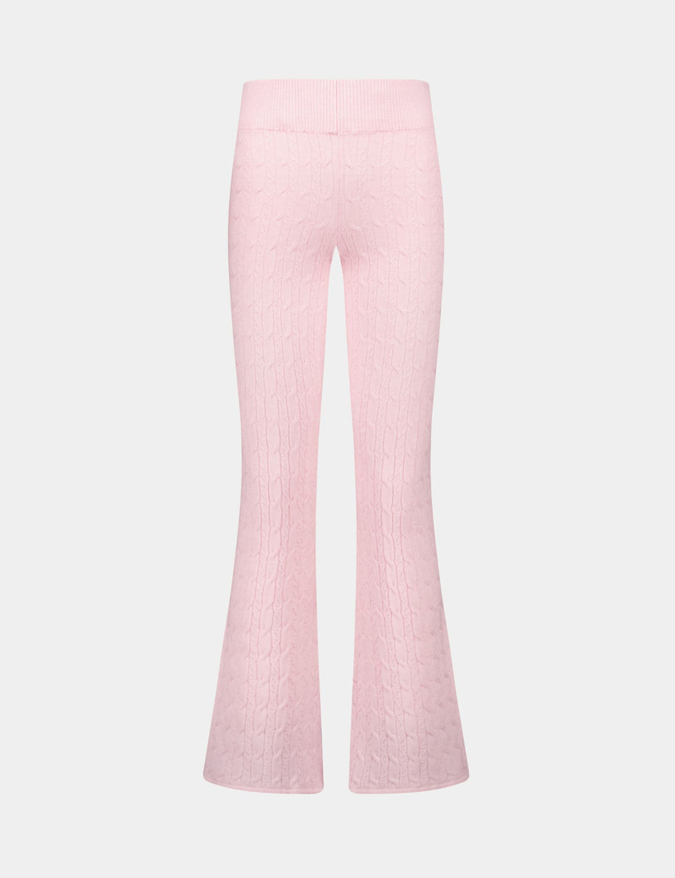 Pantalon en maille rose