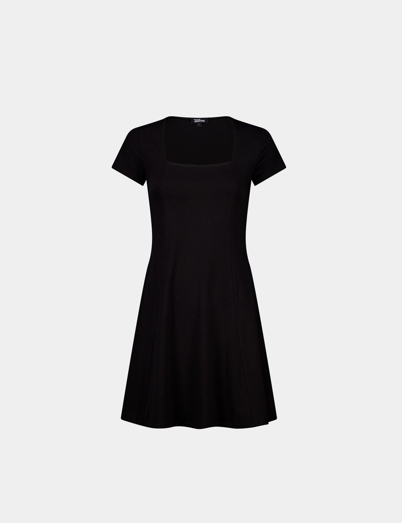 Robe manches courtes noir - Image 1