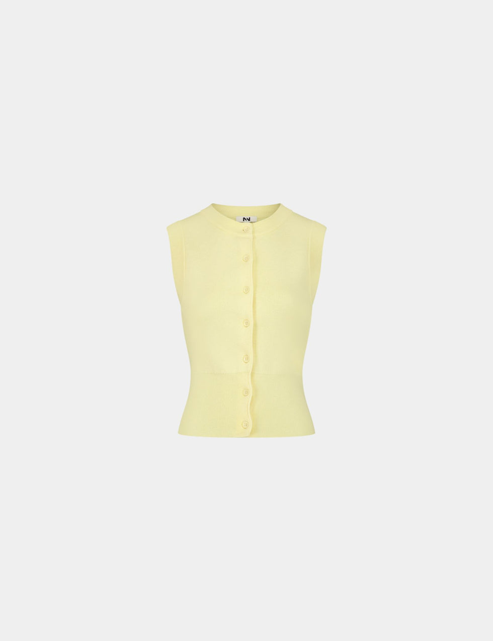 Gilet sans manches jaune clair