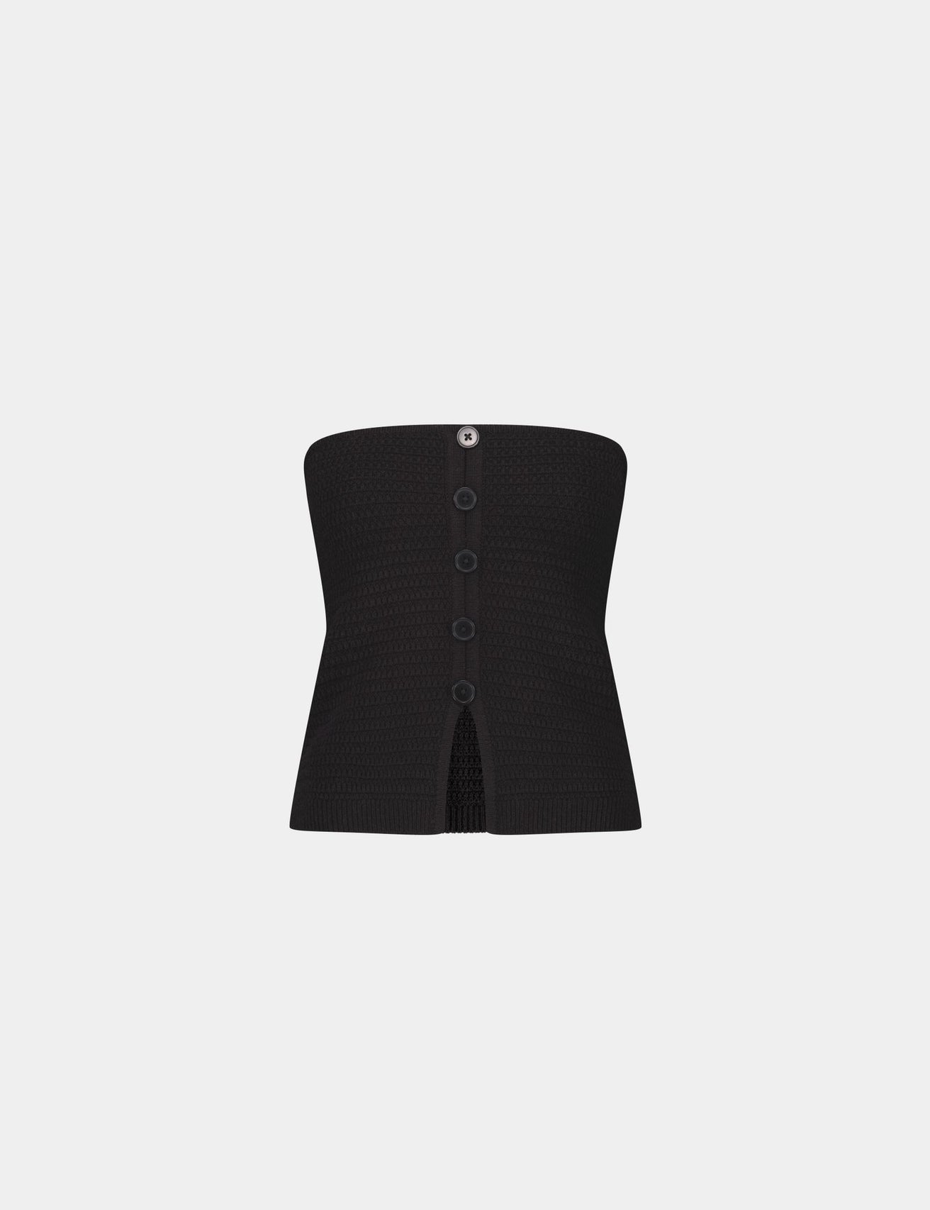 Top bustier en maille noir - Image 5