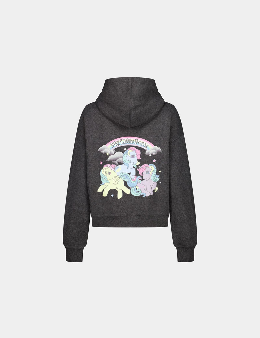 Gilet zippé My Little Pony x Jennyfer gris antharcite chiné