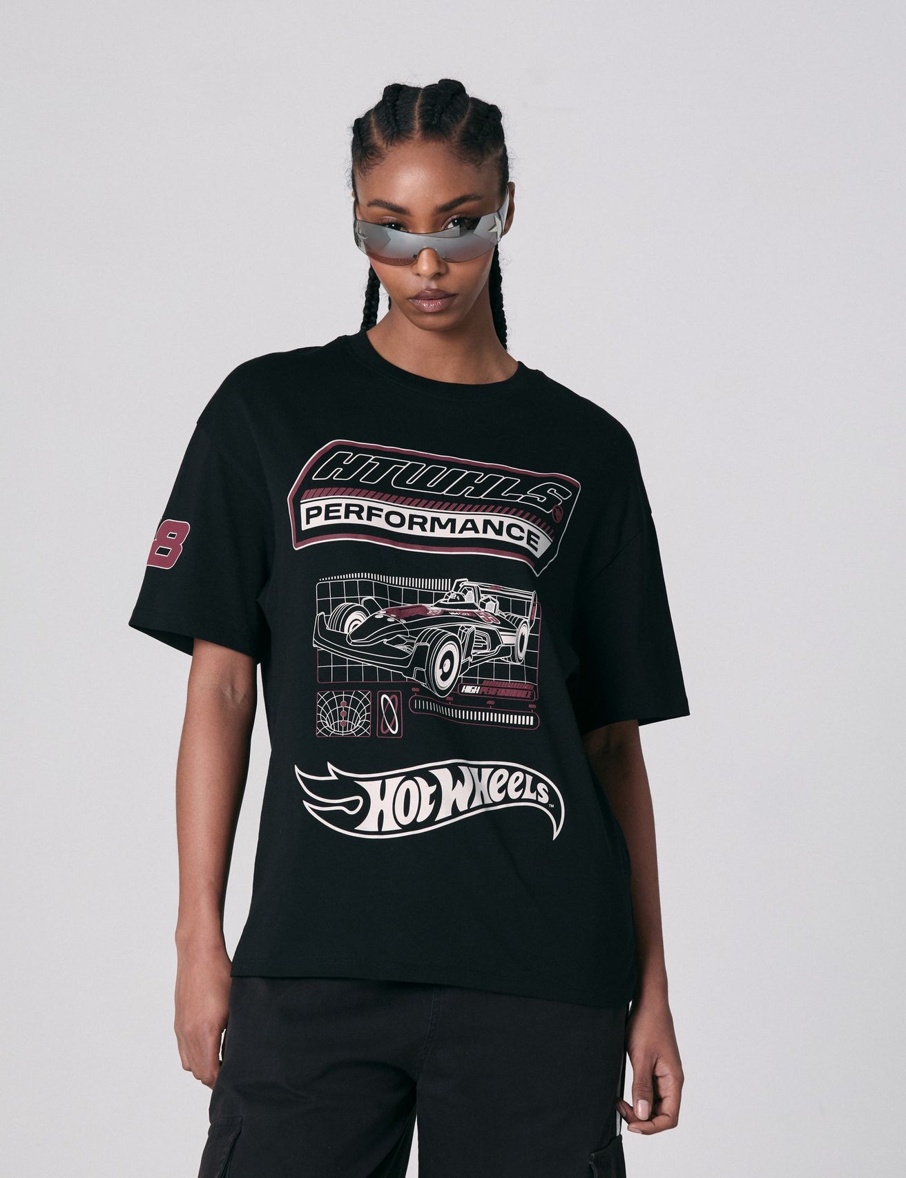 T shirt Jennyfer x Hot wheels noir - Image 1