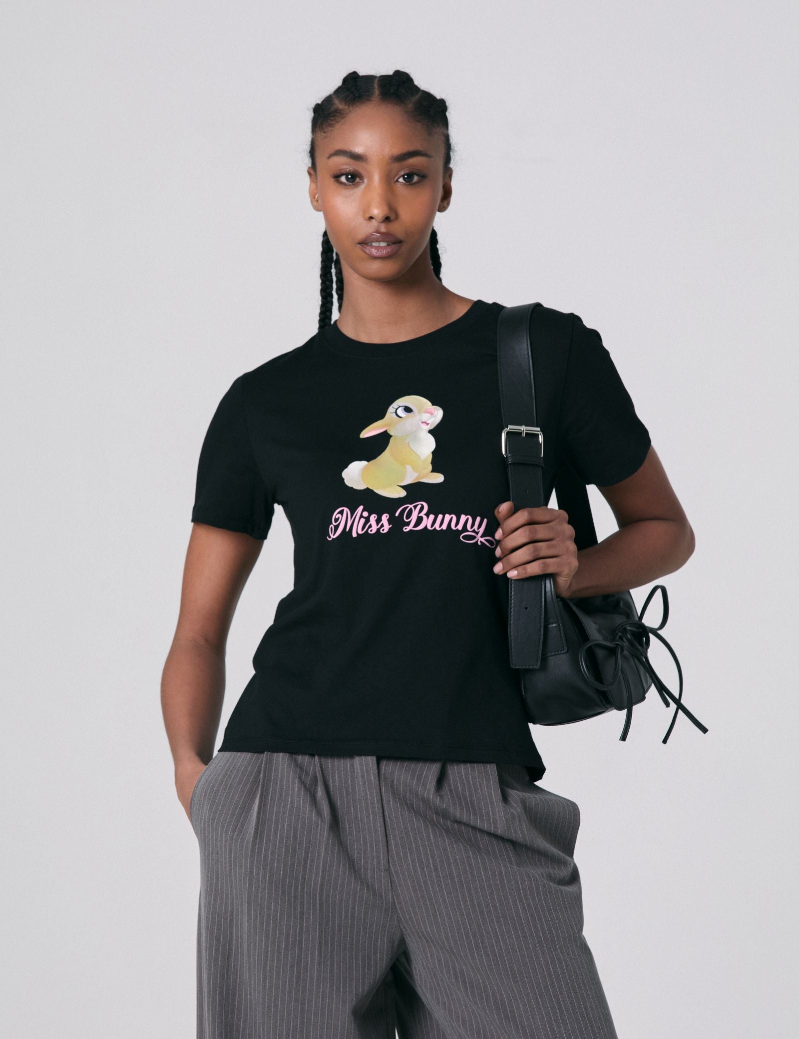 T shirt Jennyfer x Disney noir