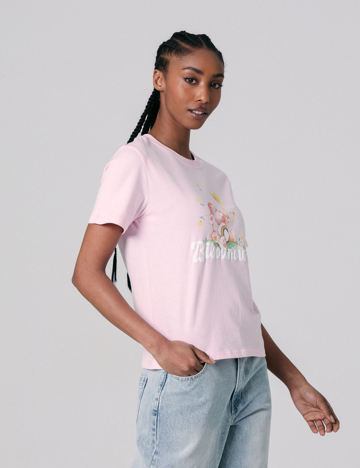 T shirt Jennyfer x Les bisounours à motif rose