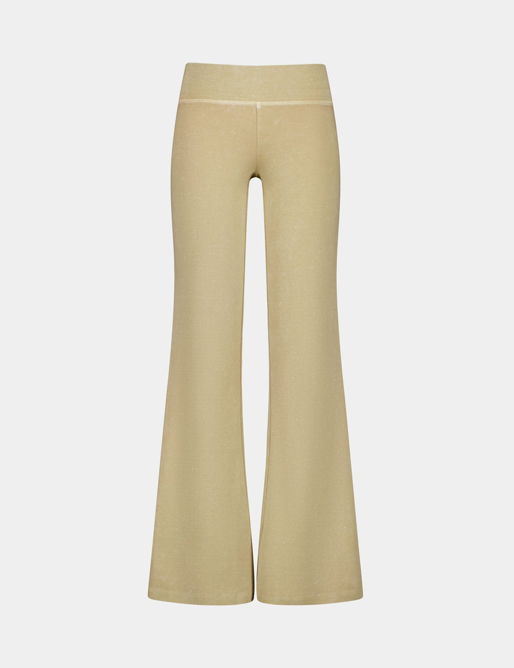 Pantalon flare beige kaki